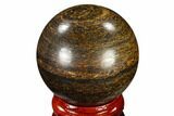Polished Bronzite Sphere - Brazil #115989-1